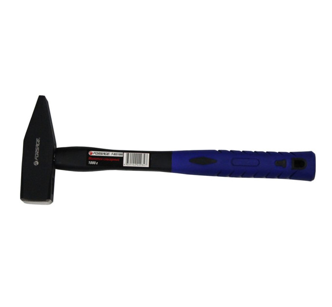 Молоток слесарный с фибергласовой ручкой и резиновой противоскользящей накладкой (800г)