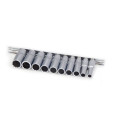 Набір головок глибоких 10пр. 3/8" 12-гранні (8,10,12-19мм.) на планці