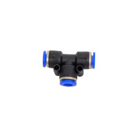 Фітинг T-подібний для пластикових трубок 6мм ROCKFORCE RF-SPE06