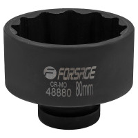 Головка ударная 1", 80мм (12гр.) Forsage F-48880