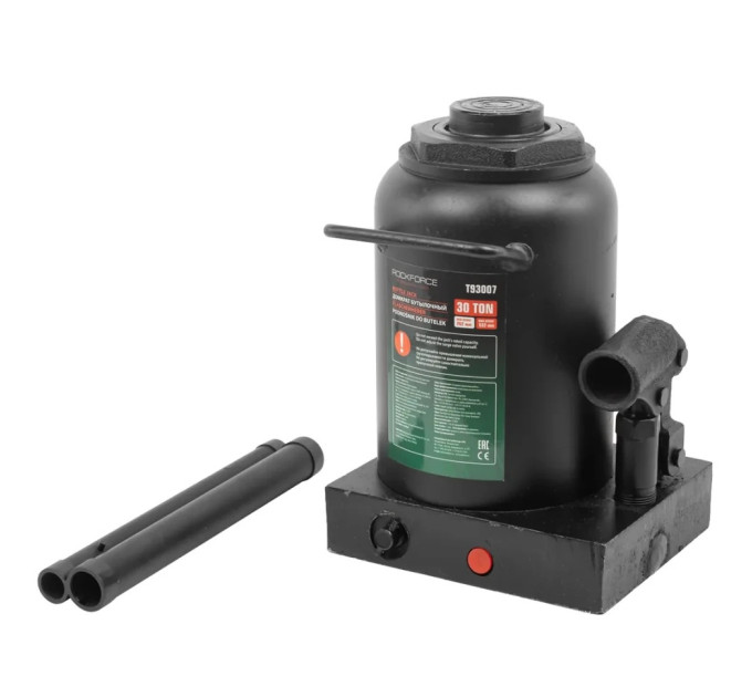Домкрат пляшковий 30т (230-360мм) низькопрофільний ROCKFORCE RF-T93007