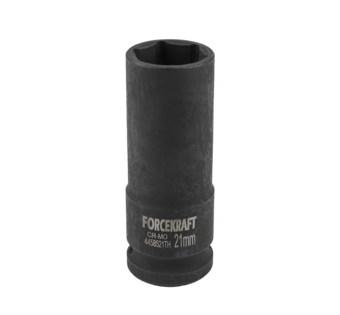 Головка ударна тонкостінна 1/2", 21мм (6гр.) FORCEKRAFT FK-4458521TH