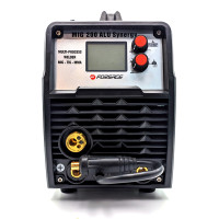 Сварочный аппарат MIG, MMA, TIG (220V, 5.8кВт, 10-230А, электрод 1,6-4мм, проволока 0.8-1мм, к-т мощности 0.98, раб. цикл 60%, цифр. табло) Forsage F-MIG200 SYNERG