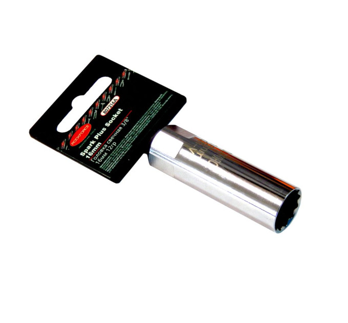 Головка свечная 3/8" 16мм 12-гранная (L=65мм) ROCKFORCE RF-807316A