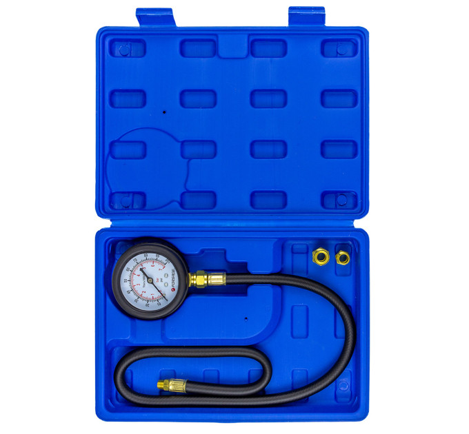 Тестер давления смазки в наборе с резьбовыми адаптерами 3пр. (0-7bar) Forsage F-912G03