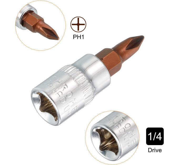 Головка 1/4" с насадкой Philips PH1 Forsage F-321321 Premium