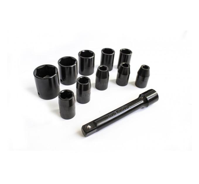 Пневмогайковерт 1/2''(720Нм) + головки (12-24мм) FORCEKRAFT FK-RT-5270K