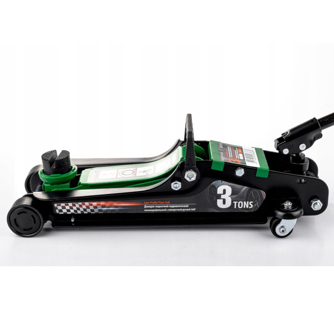 Домкрат підкатний 3т (85-385мм) з поворотною ручкою 360 ° Rockforce RF-T825010