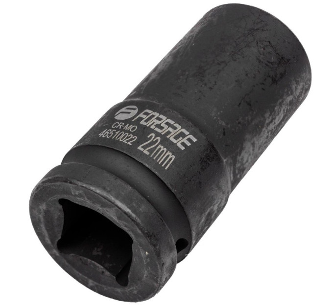 Головка ударна глибока 3/4" 6-гранна 22мм Forsage F-46510022