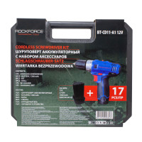 Шуруповерт аккумуляторный 12V,1.3Ah патрон 0,8-10мм ROCKFORCE RF-BT-CD11-A1 12V