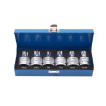 Набір головок Torx, Spline з отвором 3/4" 6пр.(Т70, Т80, Т90, Т100, М16, М18), в кейсі