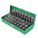Набор головок 1/4'', 1/2'', 25 предметов (6гр.) ROCKFORCE RF-50121G