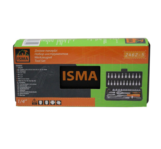 Набір інструментів 46пр. 1/4 "ISMA IS-2462-5