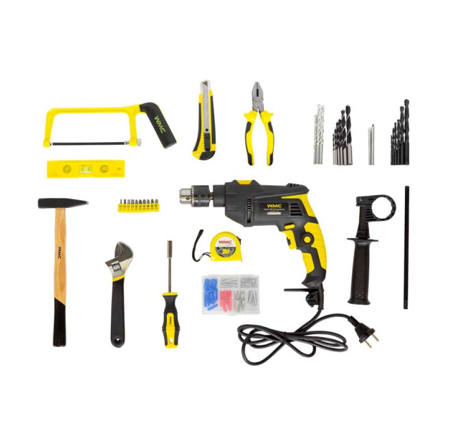 Набор инструментов с ударной дрелью 95 предметов WMC Tools WT-1095