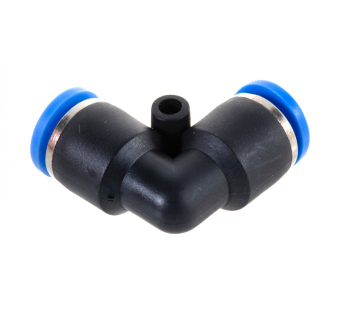 Фитинг угловой для пластиковых трубок 6мм ROCKFORCE RF-SPV06