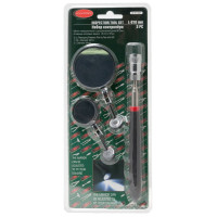 Набір дзеркал оглядових з телескопічним тримачем, магнітом та підсвіткою, 3пр.(діам.35мм, діам.57мм,