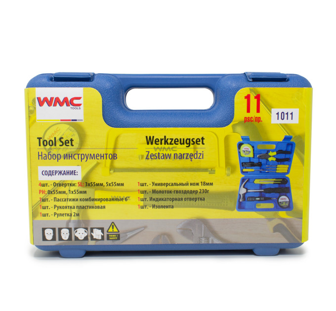 Набор инструментов 11 предметов WMC TOOLS WT-1011
