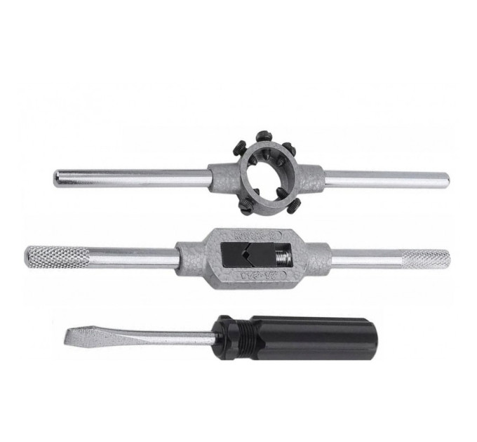 Набор метчиков и плашек, 32 пр., в металлическом кейсе RockForce RF-M032-1