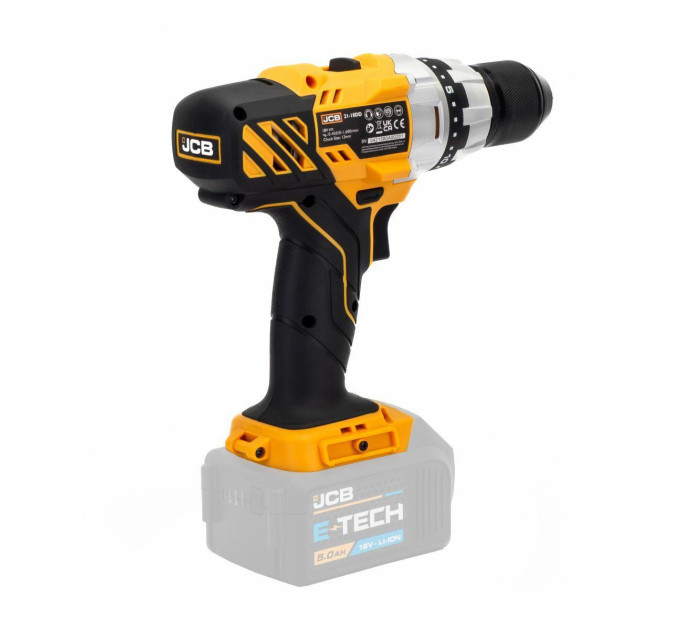 Дриль-шуруповерт акумуляторний 18V, max 45Nm, без акумулятора JCB-18DD-B-E