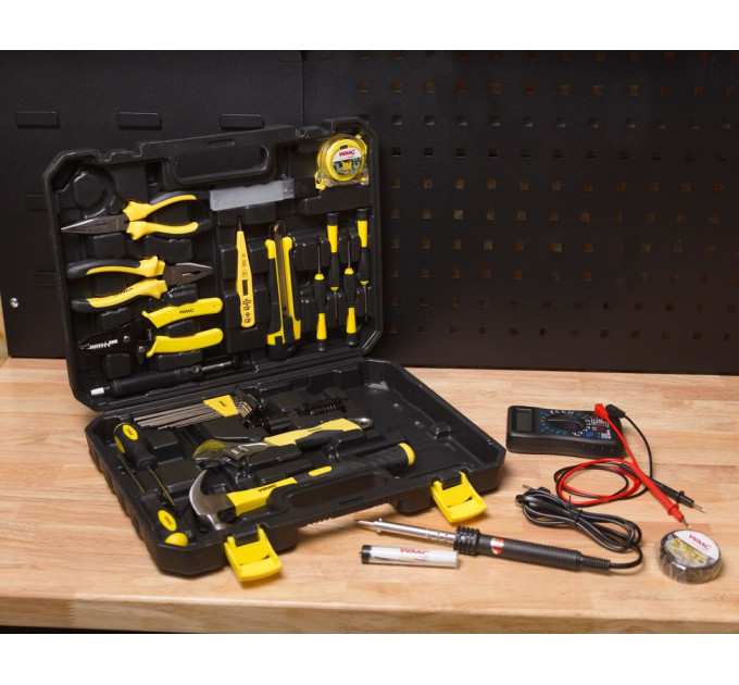 Набір інструментів 34 предмети для електрика WMC TOOLS 1034