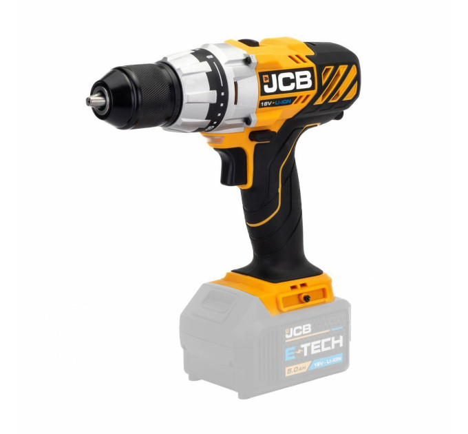 Дриль-шуруповерт акумуляторний 18V, max 45Nm, без акумулятора JCB-18DD-B-E