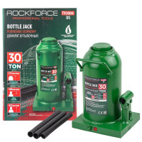 Домкрат пляшковий 30т (255-423мм) ROCKFORCE RF-T93004