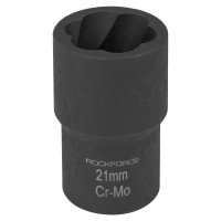 Головка-экстрактор для поврежденных болтов/гаек 21мм*50мм 1/2" ROCKFORCE RF-90621 Головка-экстрактор для поврежденных болтов/гаек 21мм*50мм 1/2" ROCKFORCE RF-90621
