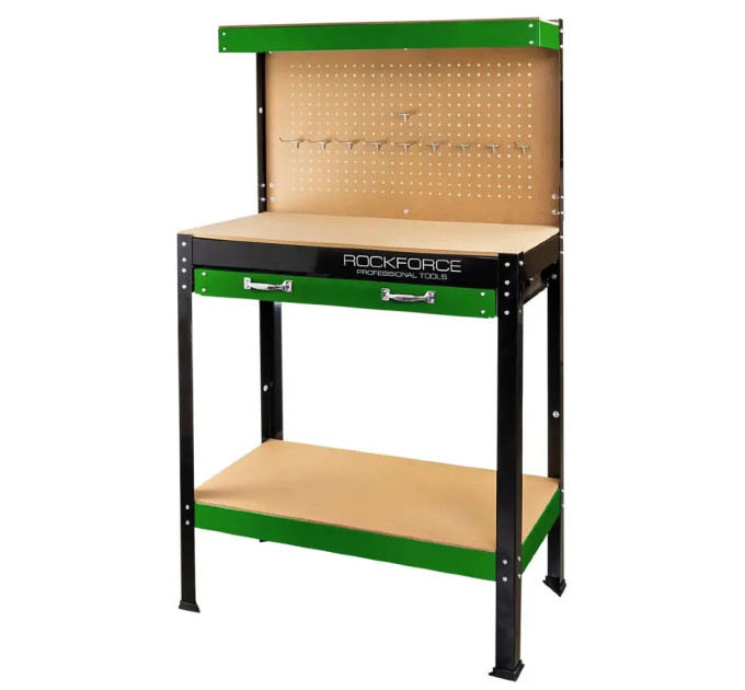 Верстат слюсарний металевий (800х400х1400мм) Rockforce RF-WT00301