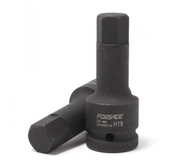 Головка 3/4" з насадкою Hex 27мм ударна Forsage F-2649027