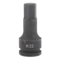 Головка 3/4" с насадкой Hex 22мм ударная FORCEKRAFT FK-26410022MPB