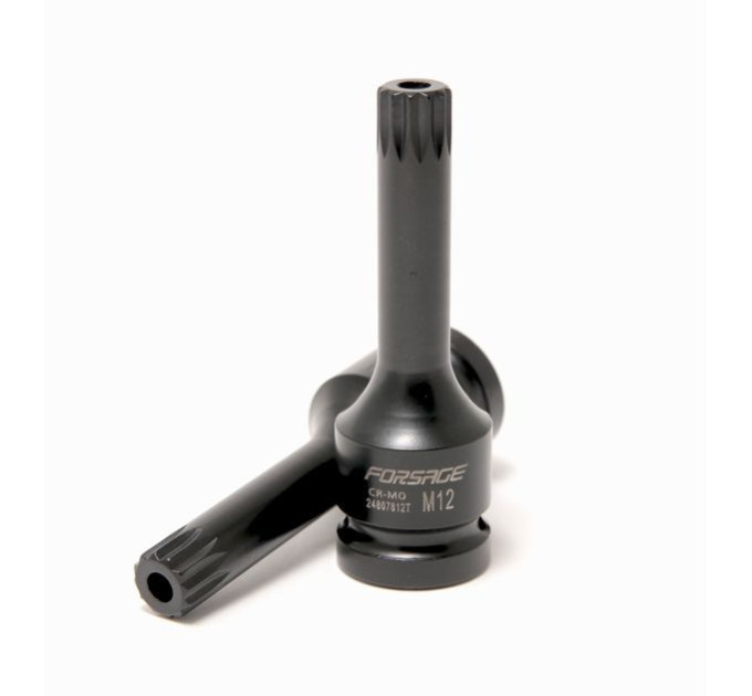 Головка 1/2" с насадкой Spline M10 с ударным отверстием Forsage F-24807810T