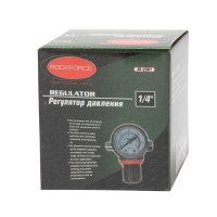 Регулятор тиску повітря з індикатором 1/4''(F)X1/4''(M) (0-12BAR) нижнє розташування регулятору