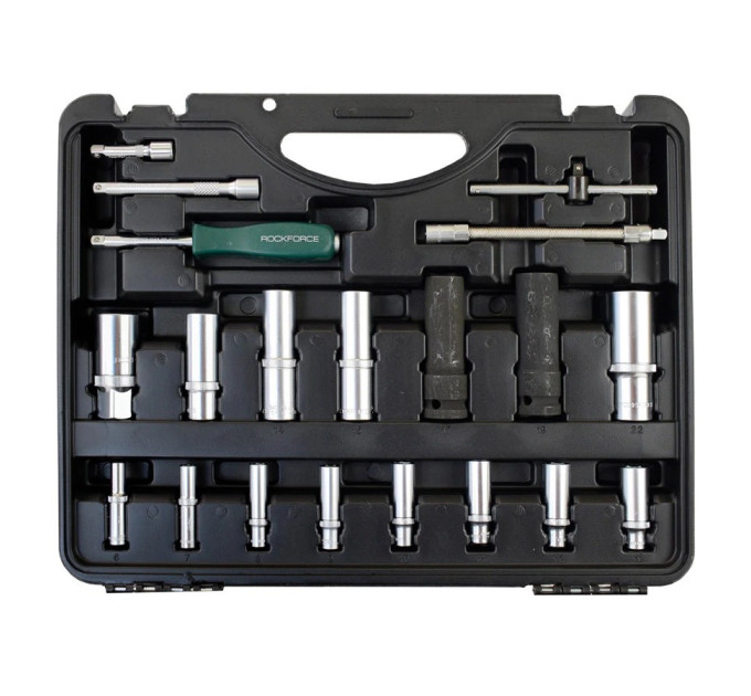 Набір інструментів 108 + 6пр. 1/4", 1/2" (12гр.) ROCKFORCE RF-41082-9 Premium