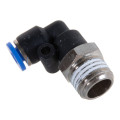 Фитинг угловой для пластиковых трубок 4 мм с наружной резьбой 1/4" ROCKFORCE RF-SPL04-02
