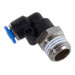 Фитинг угловой для пластиковых трубок 4 мм с наружной резьбой 1/4" ROCKFORCE RF-SPL04-02