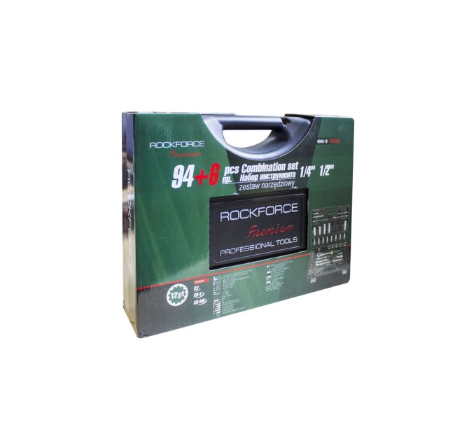 Набор инструментов 94+6пр. 1/4", 1/2" (12гр.) ROCKFORCE RF-4941-9 Premium