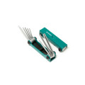 Набір ключів TORX складаний, 8пр. (T9, T10, T15, T20, T25, T27, T30, T40 з отвором) Forsage F-5083TF