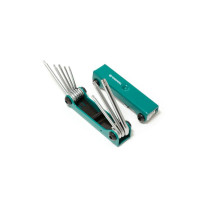 Набір ключів TORX складаний, 8пр. (T9, T10, T15, T20, T25, T27, T30, T40 з отвором) Forsage F-5083TF