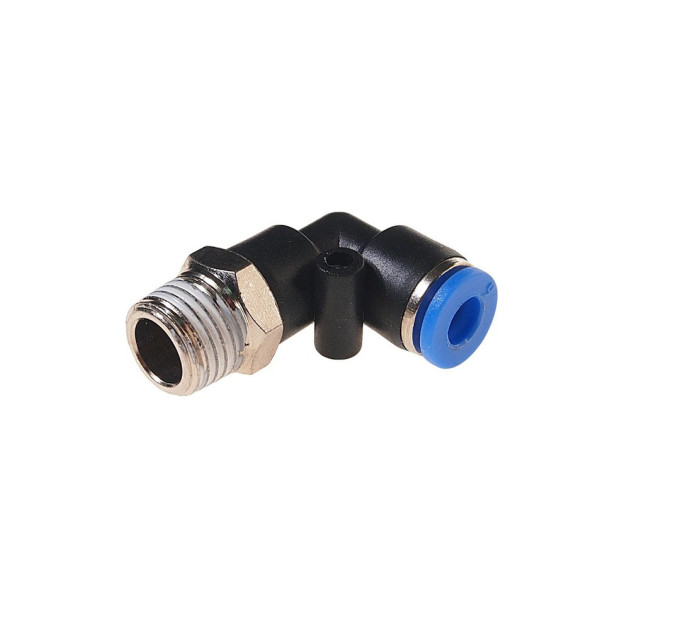 Фитинг угловой для пластиковых трубок 12мм с наружной резьбой 1/2" ROCKFORCE RF-SPL12-04