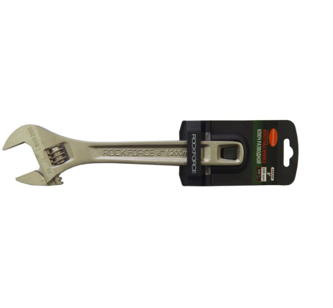 Ключ разводной Profi CRV 8"-200мм (захват 0-25мм) ROCKFORCE RF-649200
