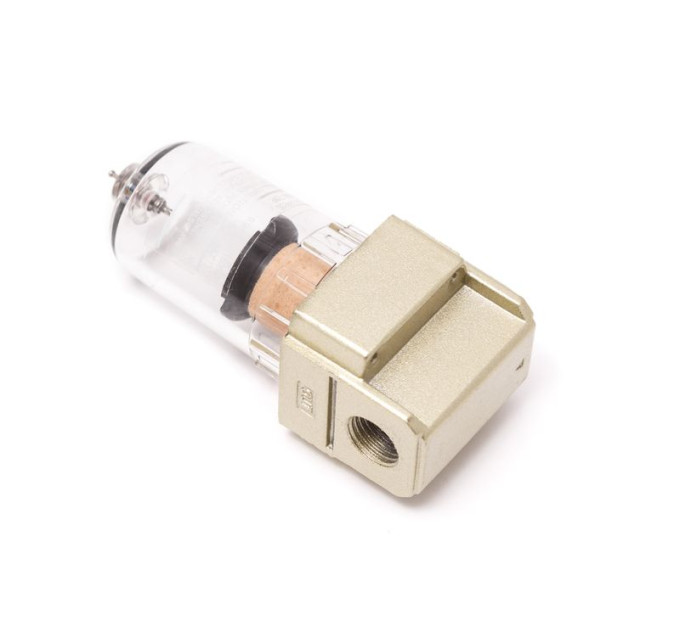 Фильтр для пневмосистем мини 1/4" (10 bar, пропускная способность: 200 л/мин, температура воздуха: 5°-60°С, 5мк) Partner AF2000-02