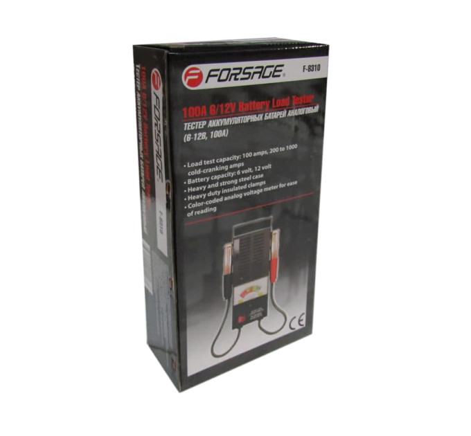 Тестер аккумуляторных батарей аналоговый (6V -12V, 100А) Forsage F-8310