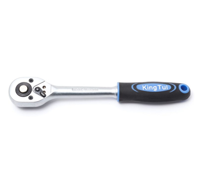 Трещотка с прорезиненной рукояткой 24зуб. 1/4" KINGTUL KT601006(код 5549)
