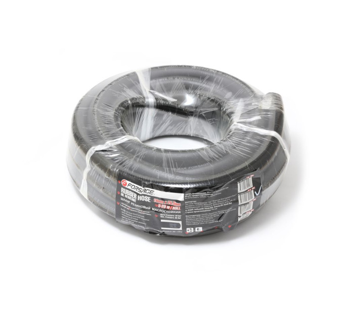 Шланг резиновый армированый бензо-маслостойкий 18х27.5ммх15м(повышенная гибкость и сопротивление к излому,раб.давл.20bar,max60bar,-30C°+70C°,DIN20018) Forsage F-AHC-55/3C