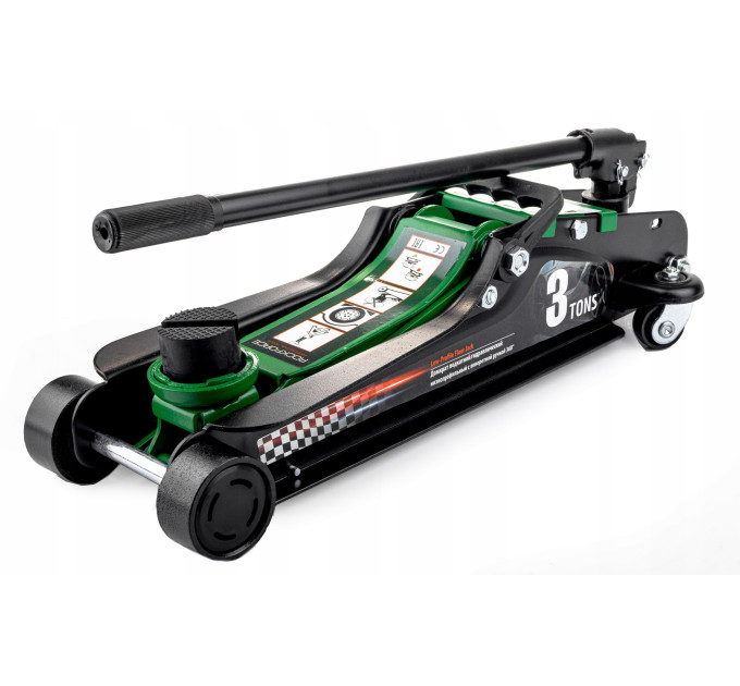 Домкрат підкатний 3т (85-385мм) з поворотною ручкою 360 ° Rockforce RF-T825010