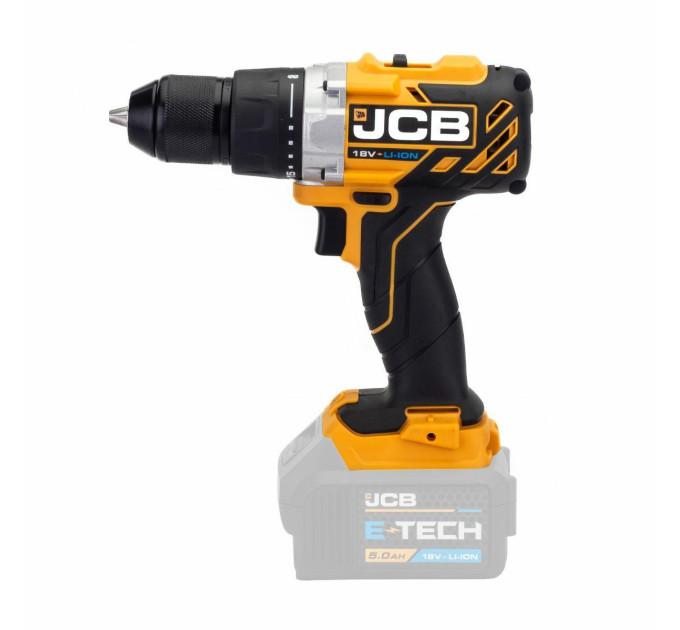 Дрель-шуруповерт аккумуляторный 18V, max 65Nm, без аккумулятора JCB-18BLDD-BE