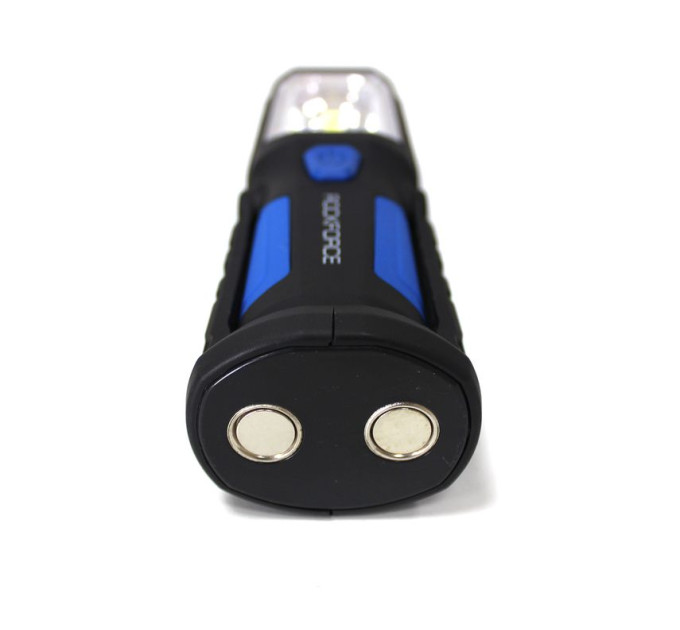 Лампа светодиодная (4W COB LED + 1W, 2 магнита, крючок, 180гр., 250Lm, 1.5V, 3хАА,)