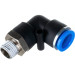 Фитинг угловой для пластиковых трубок 12мм с наружной резьбой 1/4" ROCKFORCE RF-SPL12-02