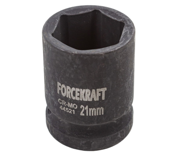 Головка ударная 1/2" 6-гранная 21мм FORCEKRAFT FK-44521