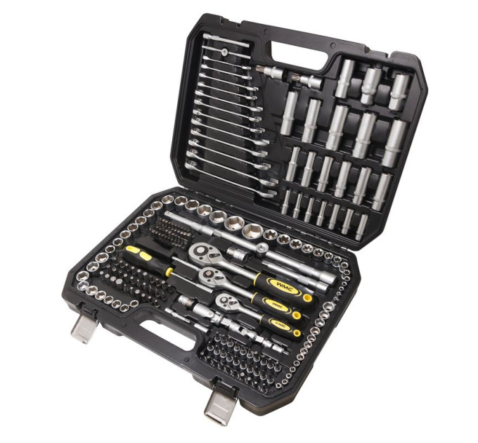 Набір інструментів 216пр. 1/2", 1/4", 3/8" WMC TOOLS 38841